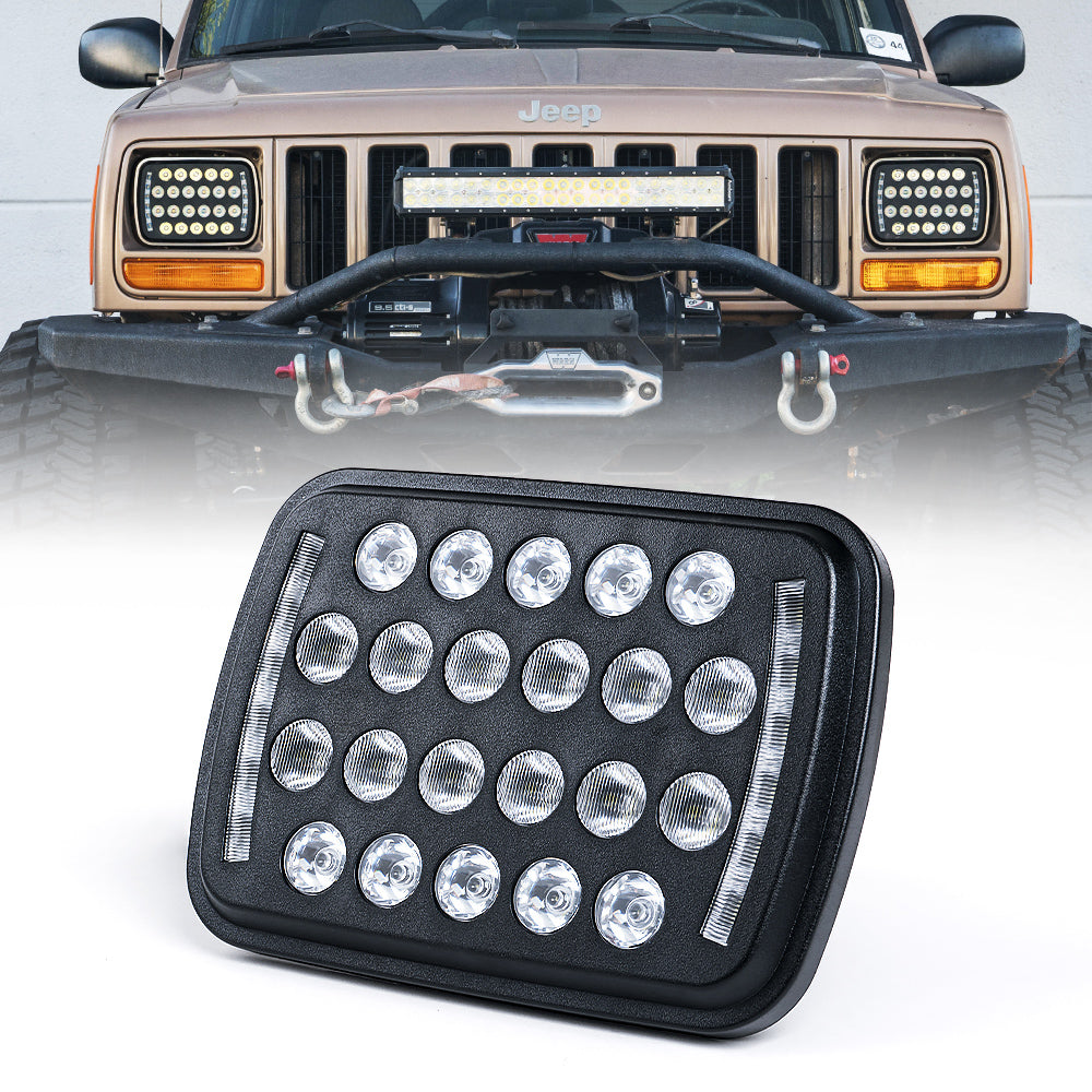5X7 LED Headlight with High/Low Beam