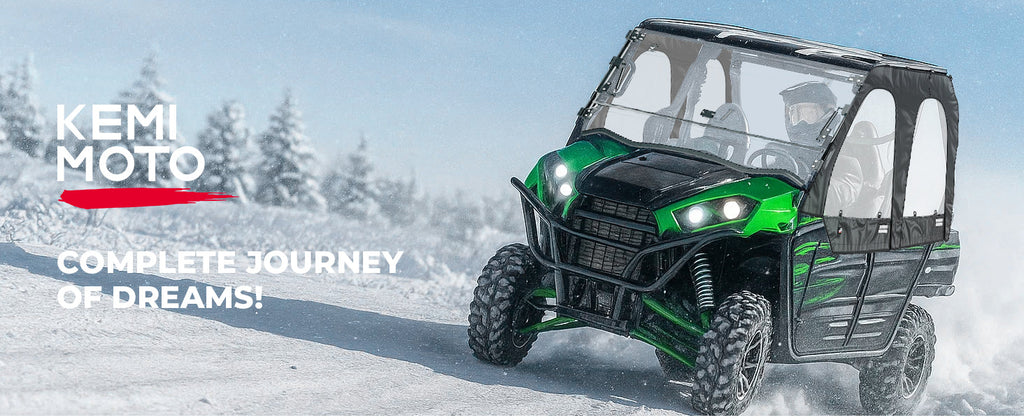 3-in-1 Flip Windshield For Kawasaki Teryx — manufacturer image 1