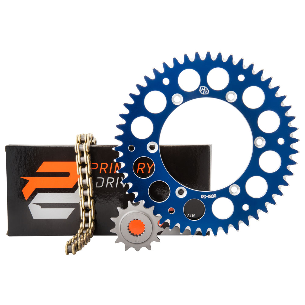 Primary Drive Aluminum Rear/Gold X-Ring Chain and Sprocket Kit #1021390238