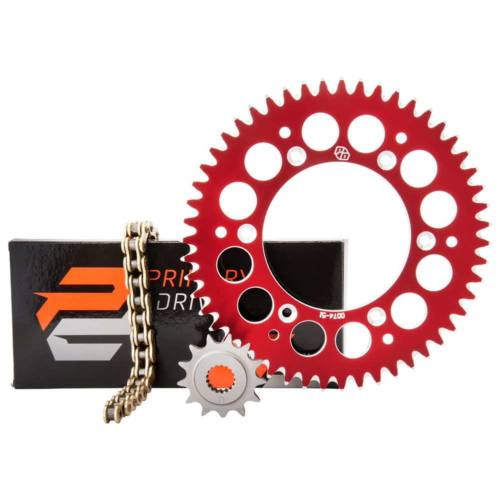 Primary Drive Aluminum Rear/Gold X-Ring Chain and Sprocket Kit #1021390253