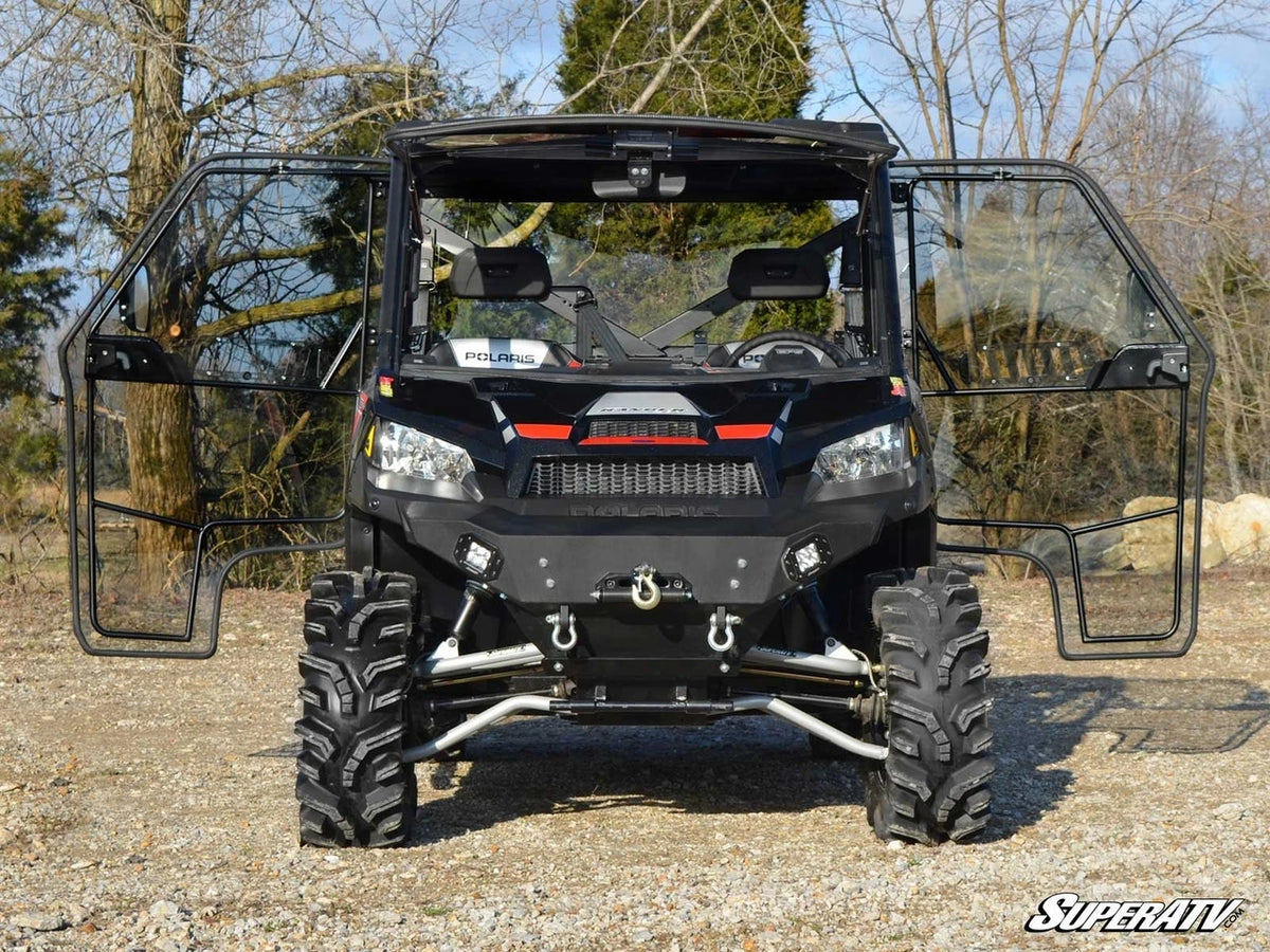 Polaris Ranger cab enclosure door latch detail