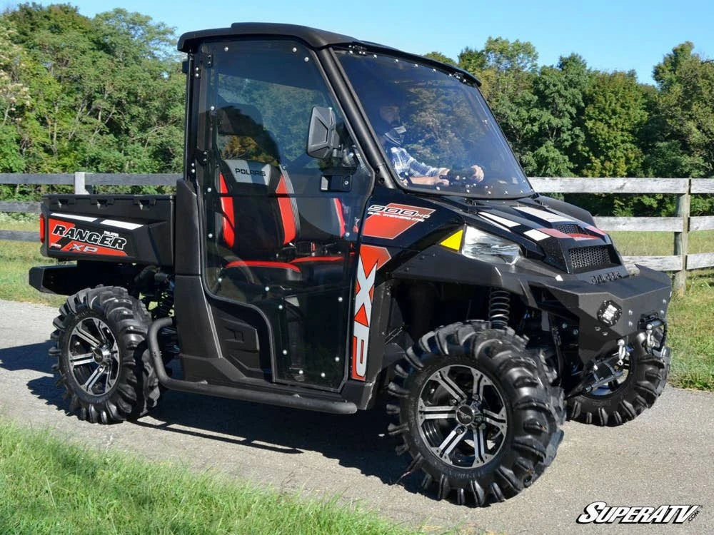 Polaris Ranger Crew cab enclosure door close-up
