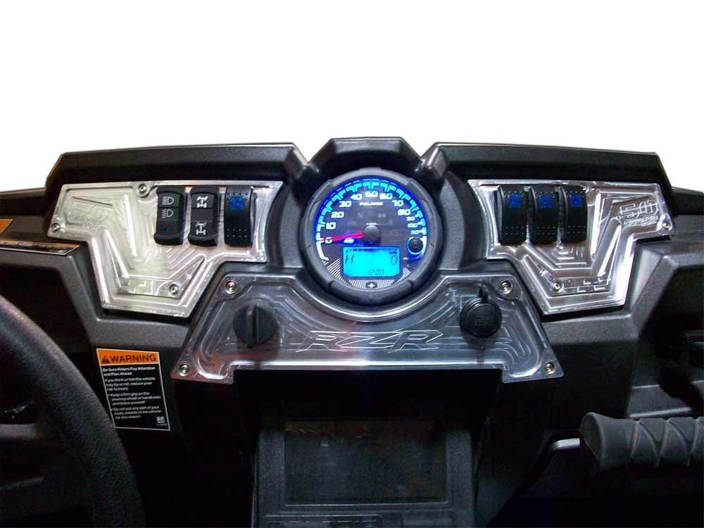 RZR XP1000 3 piece (only) Dash Panel Silver