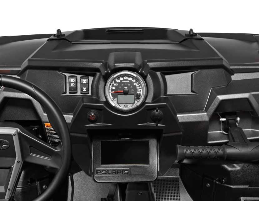 XP1000 3 piece Dash Panel Black with switches