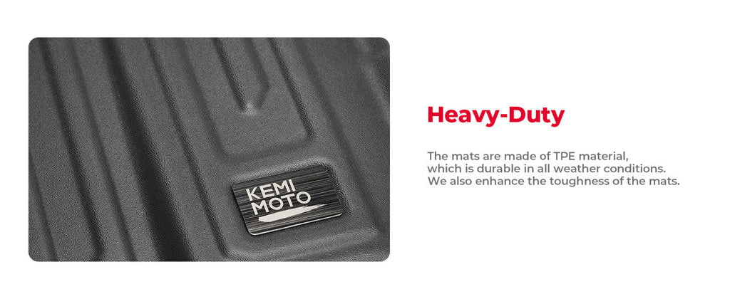 4PCS TPE Floor Mats Anti-Slip for Can-Am Defender Max HD7|8|9|10 — manufacturer image 3