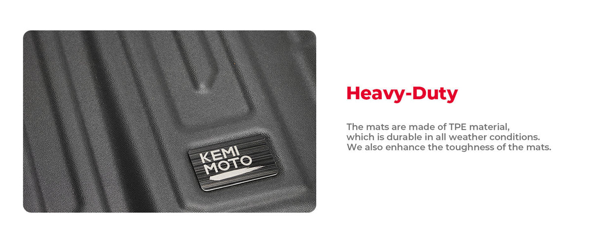 4PCS TPE Floor Mats Anti-Slip for Can-Am Defender Max HD7|8|9|10 — manufacturer image 3