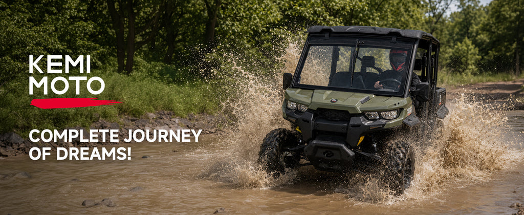 7mm Laminated Glass Windshield with Electric Wiper for Can-Am Defender & Defender MAX — manufacturer image 1