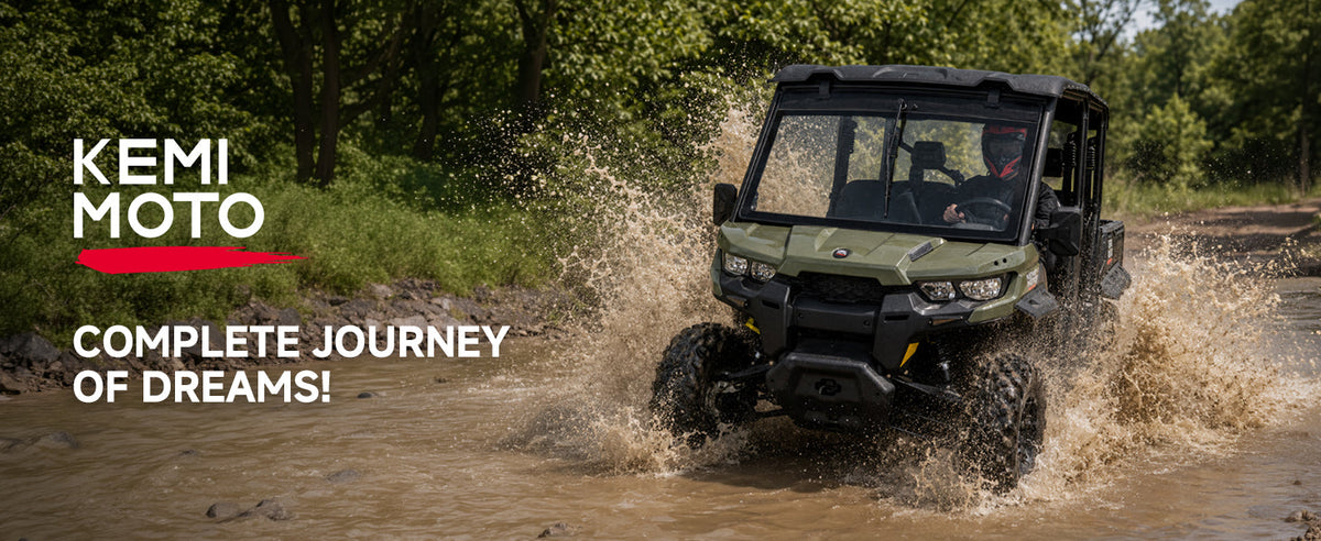 7mm Laminated Glass Windshield with Electric Wiper for Can-Am Defender & Defender MAX — manufacturer image 1