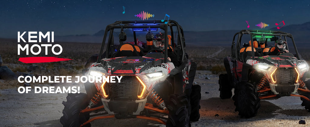 2.1CH 17" SoundBar Bluetooth For Polaris Can am UTV/ATV Universal with RGB Lights 1''-2'' Roll Bar — manufacturer image 1