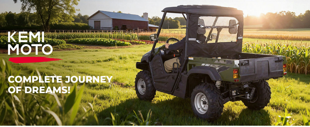 UTV Soft Rear Windshield for Hisun 500/700, Massimo MSU500/700 & Cub Cadet 500/700 — manufacturer image 1