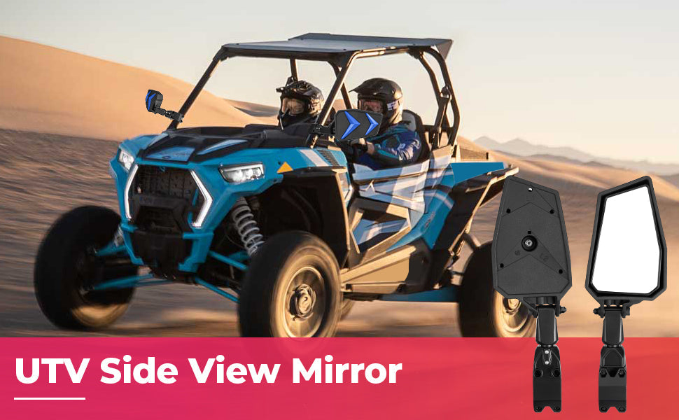 Universal Side Rear View Mirrors and Center Mirror Fit 1.75“ - 2" Round Roll bars — manufacturer image 1