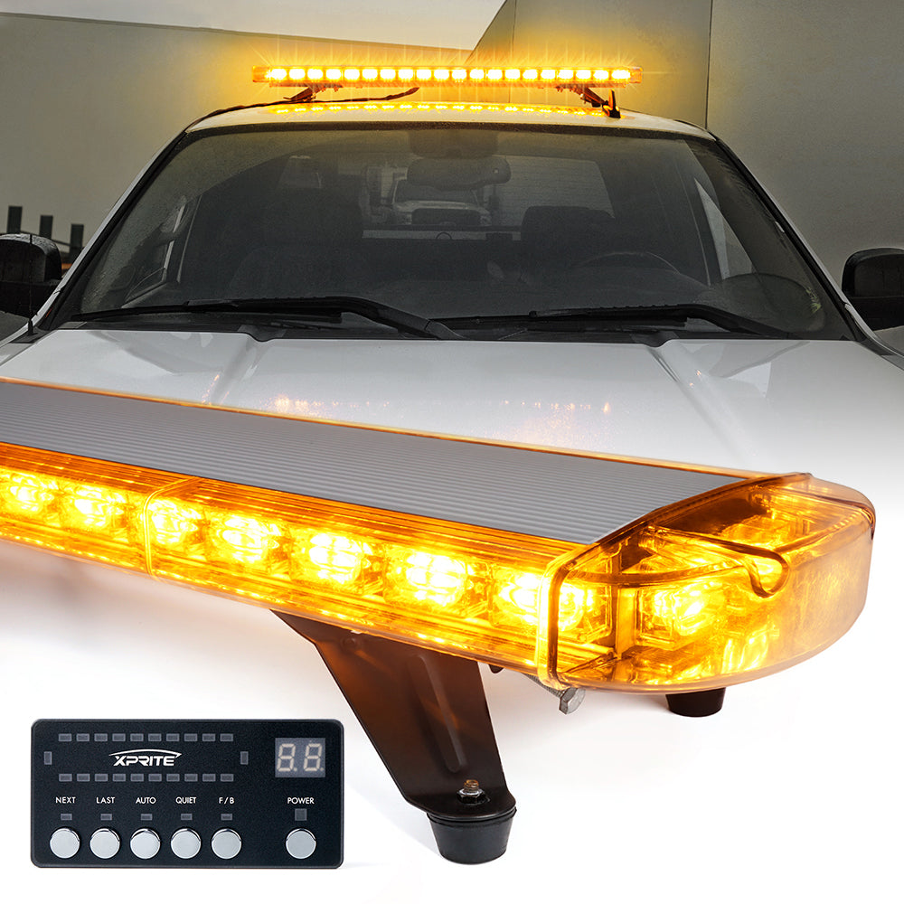 Xprite 100W 7 Tone PA System Emergency Vehicle Siren Speaker PA System with Handheld Microphone