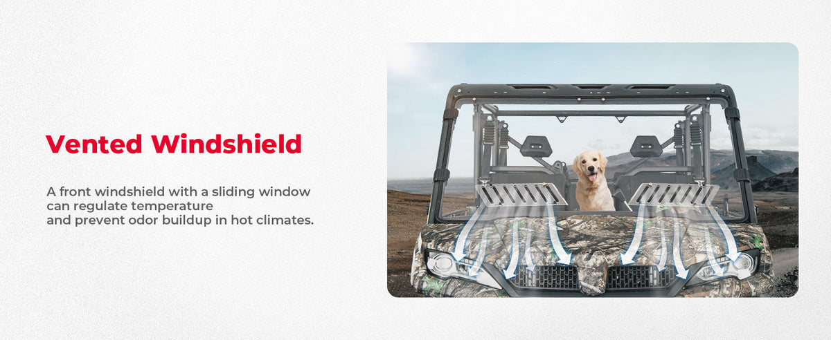 Full Doors with Sliding Window & Front Windshield For CFMOTO UFORCE 1000 XL — manufacturer image 4