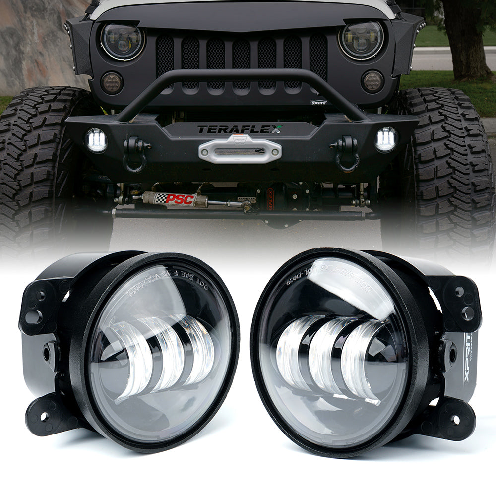 7" LED Halo Headlights For 07-18 Jeep Wrangler | Envision Series