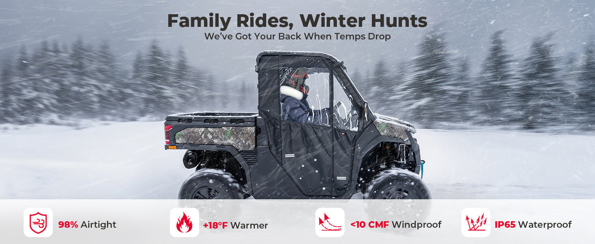 UTV Soft Full Doors Cab Enclosure for CFMOTO UFORCE U10 Pro — manufacturer image 1