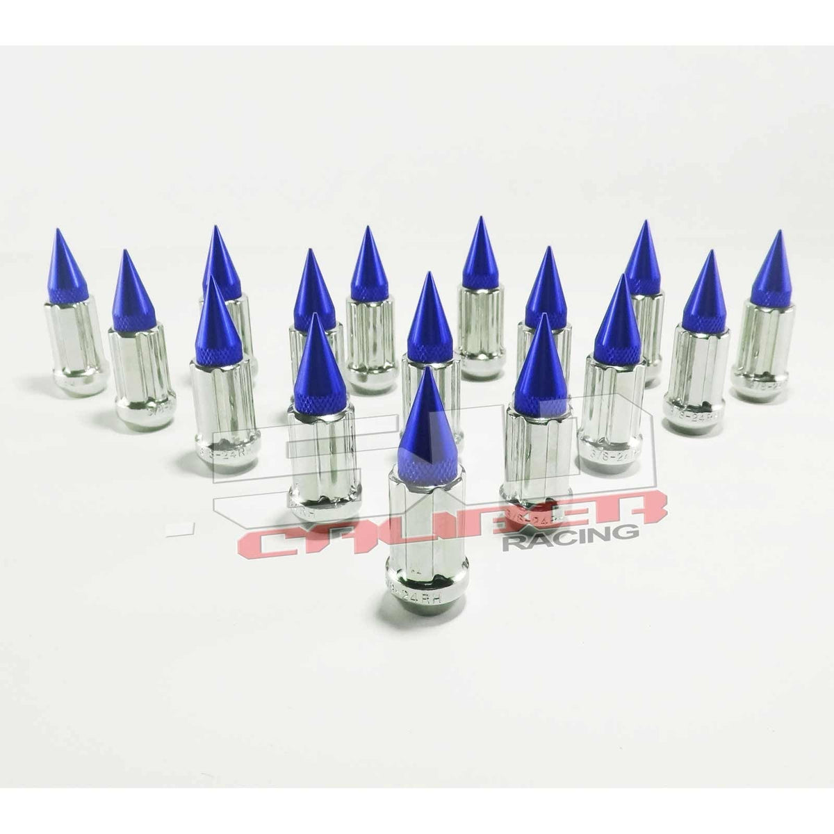 10 x 1.25 mm Spiked Lug nuts Chrome - 16 Pack