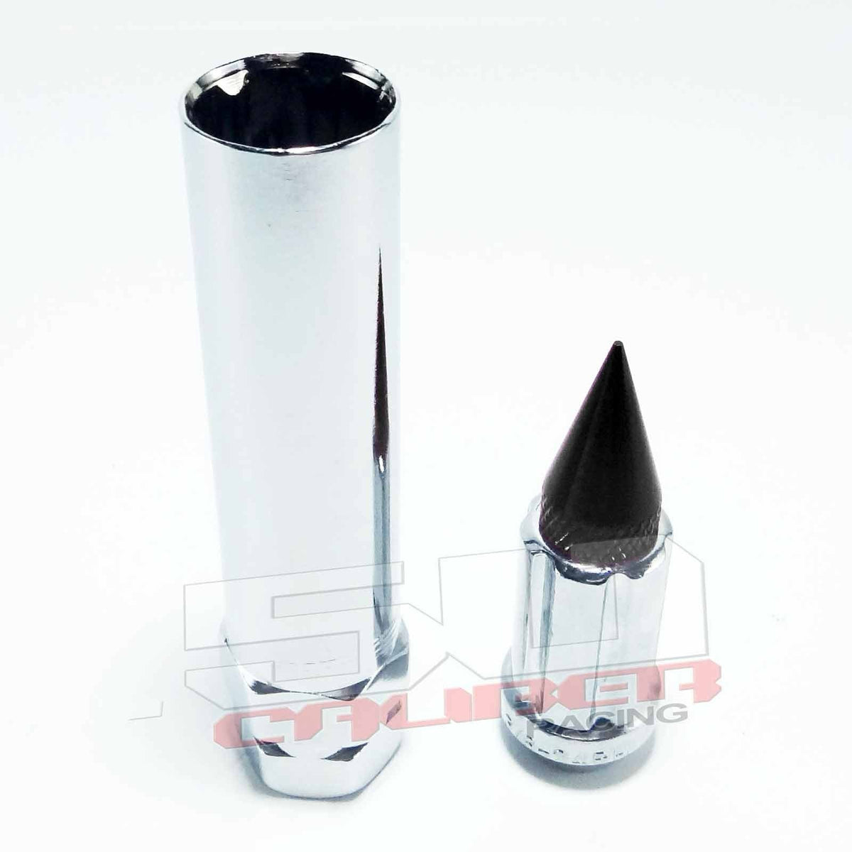 12 x 1.5 mm Chrome Spiked Lug Nuts Anodized - 16 Pack