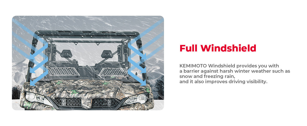 Full Doors with Sliding Window & Front Windshield For CFMOTO UFORCE 1000 XL — manufacturer image 5