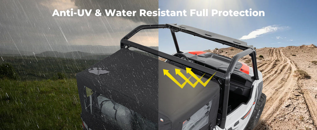 Soft Cargo Camper Bed Cover Rack for Polaris General 1000 / XP 1000 / 4 1000 (2016–2026) — manufacturer image 2