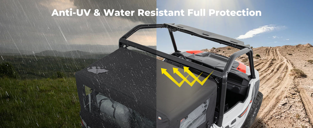 Soft Cargo Camper Bed Cover Rack for Polaris General 1000 / XP 1000 / 4 1000 (2016–2026) — manufacturer image 2