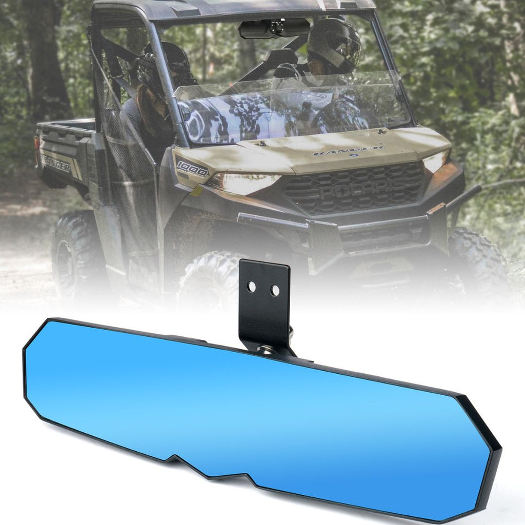 UTV Center View Mirror with LED Lights and Rocker Switch | Valiant Series