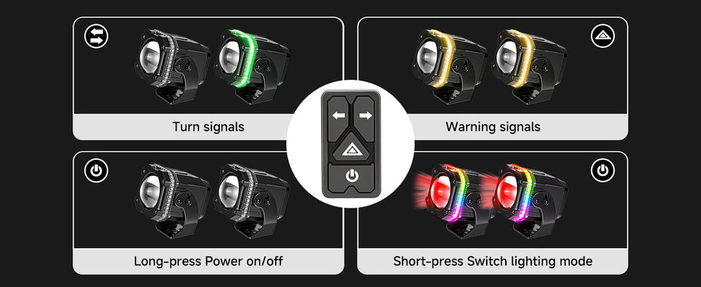 UTV/ATV Universal RGB Whipless LED Whip Lights with Turn Signal — manufacturer image 3
