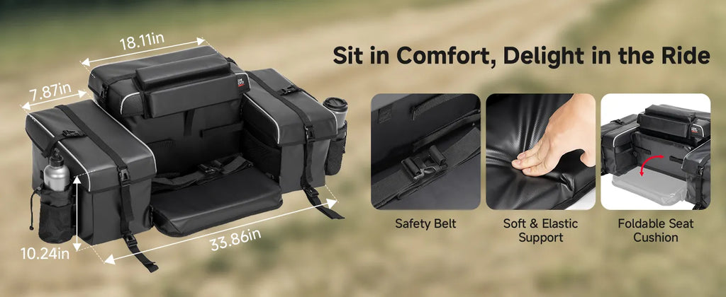 Upgraded 85L ATV Bag with Cooler, Built-in Metal Support Frame — manufacturer image 3