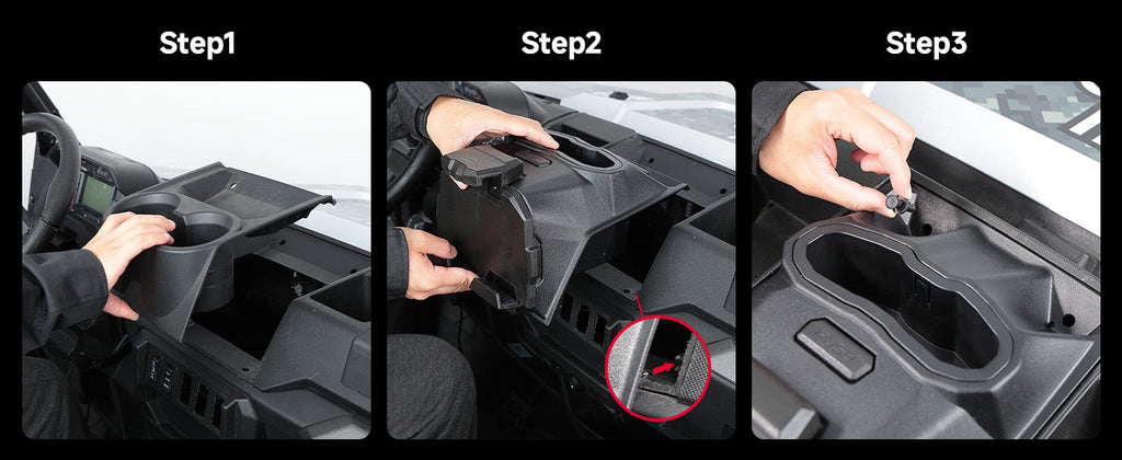 Spring Back Tablet Holder for Polaris Ranger 1000 / XP 1000 / Crew — manufacturer image 2