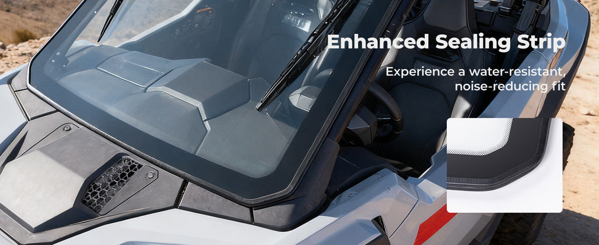 PRO XP Glass Windshield with 2 Manual Wipers for Polaris RZR PRO XP/XP4/PRO S/S4 (2025-2026) — manufacturer image 3