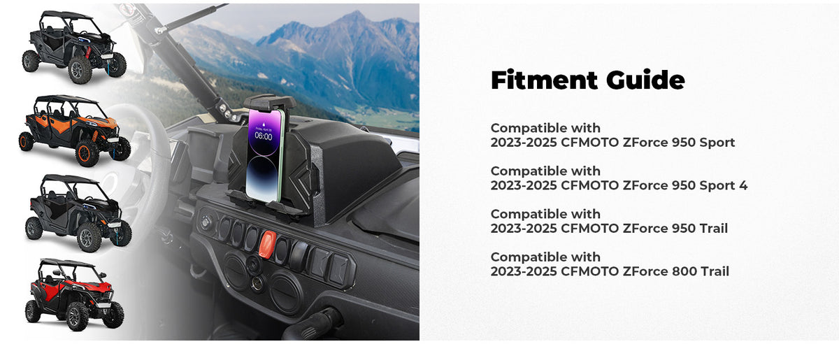 KEMIMOTO UTV Tablet Holder For CFMOTO ZForce G2（2023+） — manufacturer image 5