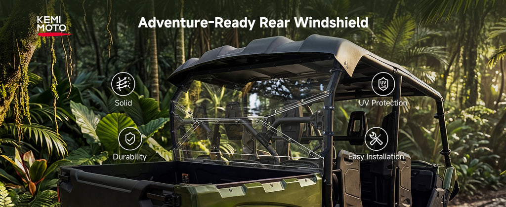 UTV Rear Windshield For Yamaha Viking — manufacturer image 1