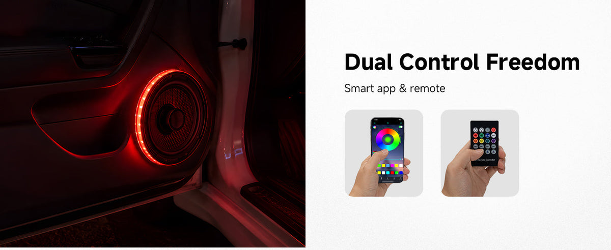 Universal 6.5" Dreamcolor LED Speaker Rings (4 Pack) — manufacturer image 4