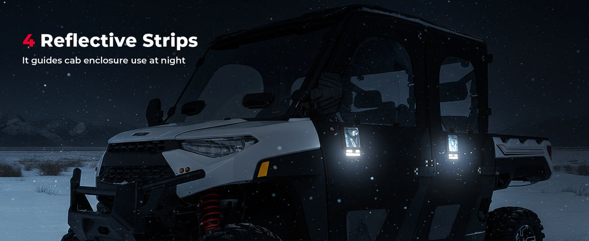 UTV Doors With Steel Frame for Polaris Ranger CREW XP 1000 2019-2026 — manufacturer image 4