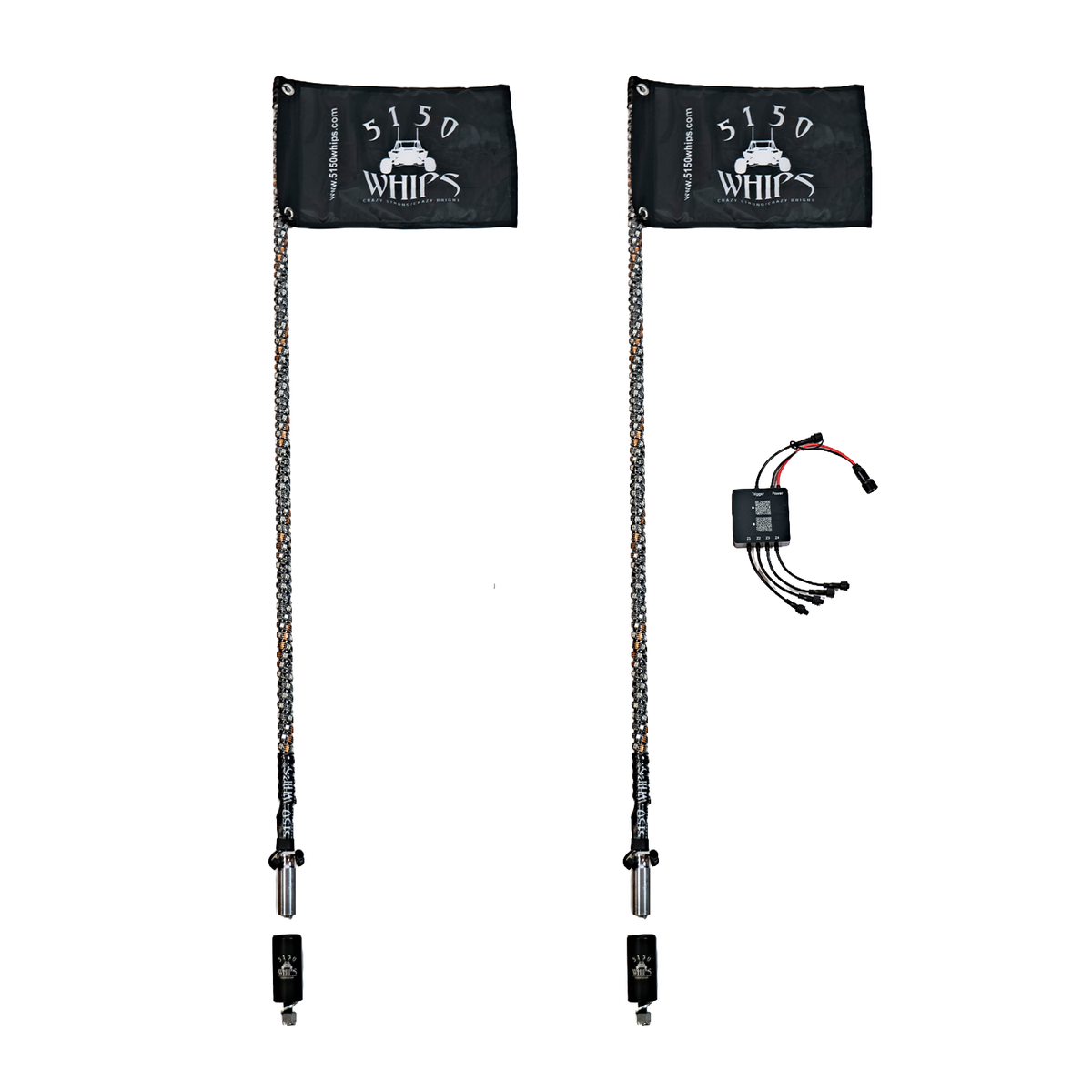 5150 Whips 4-Foot 187 LED Whips - Pair