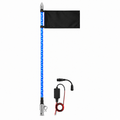 5150 Whips 2-foot Platinum Hyper Color blue LED whip WH-1202B-PL