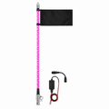 5150 Whips 2-foot Platinum Hyper Color pink LED whip WH-1202P-PL