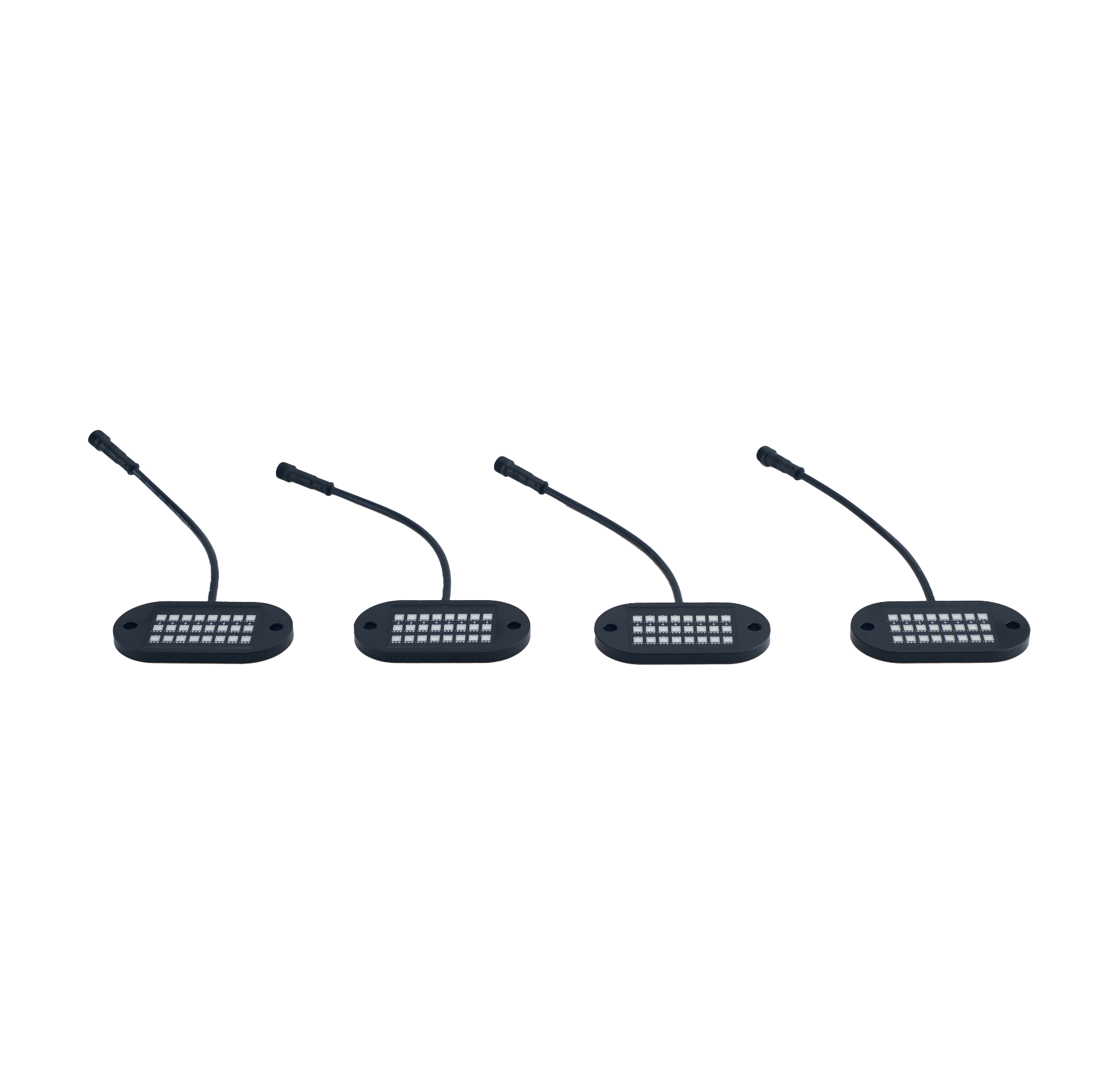 5150 Whips four-pod rock light components included in WH-K1872P-R1-4