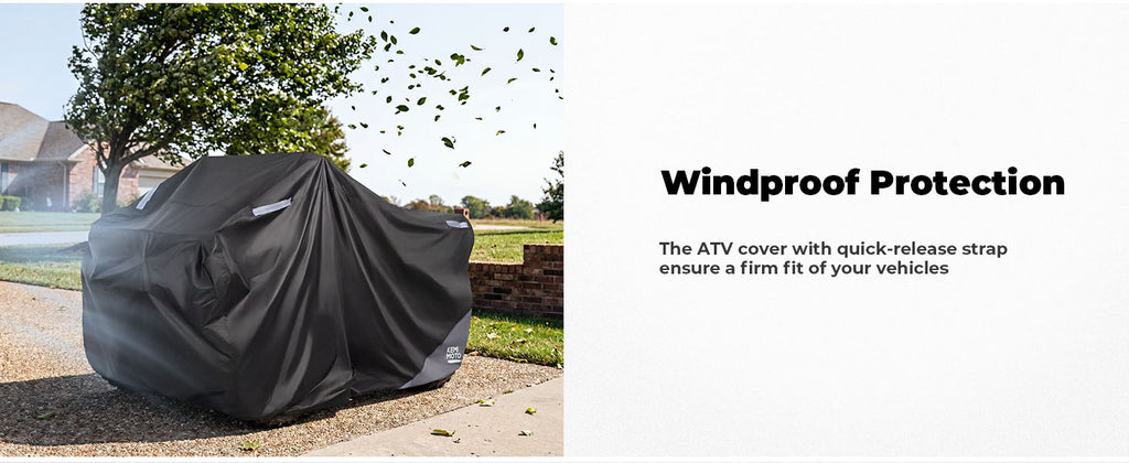 Universal ATV Cover for 4 Wheeler, Quad Cover for Can-Am Outlander 850/650, Polaris Sportsman 570/1000, CFMOTO — manufacturer image 3