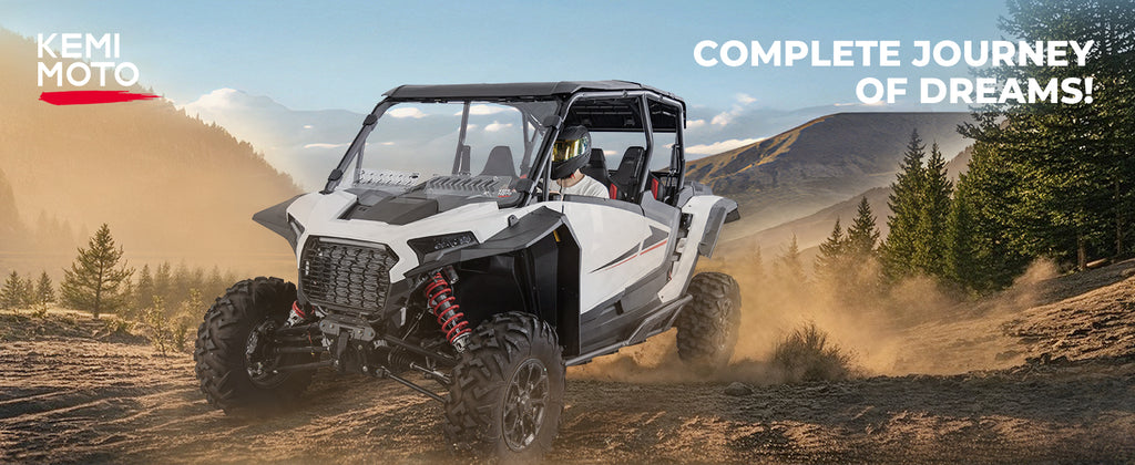 2-IN-1 Vented Windshield Pre-Installed Rubber Strip for 2024-2026 Polaris RZR XP 1000 / RZR XP 4 1000 — manufacturer image 1