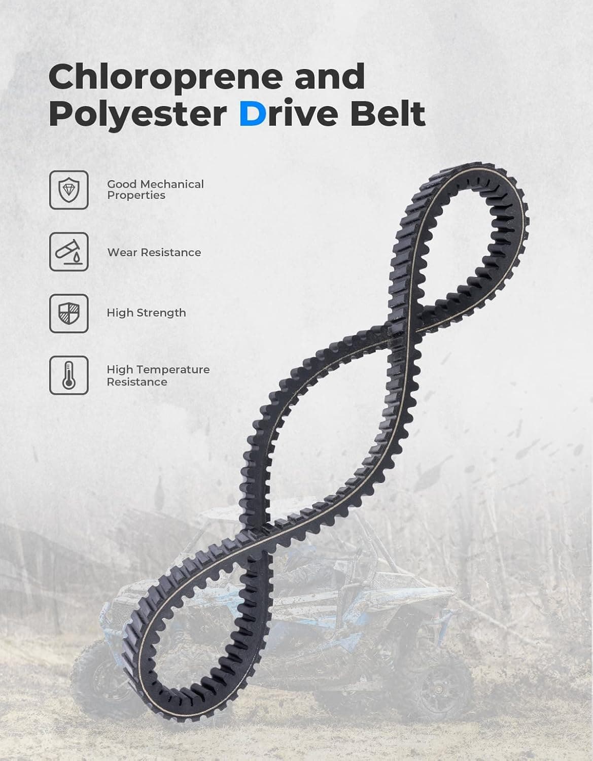 Upgraded UTV Drive Belt for Polaris RZR XP 1000 / General XP 1000