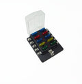 10-way ring-terminal fuse block with LED indicators