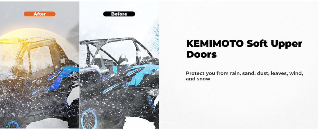 Upgraded Clear Door Cab UTV Enclosure For Kawasaki Teryx KRX 1000 — manufacturer image 2