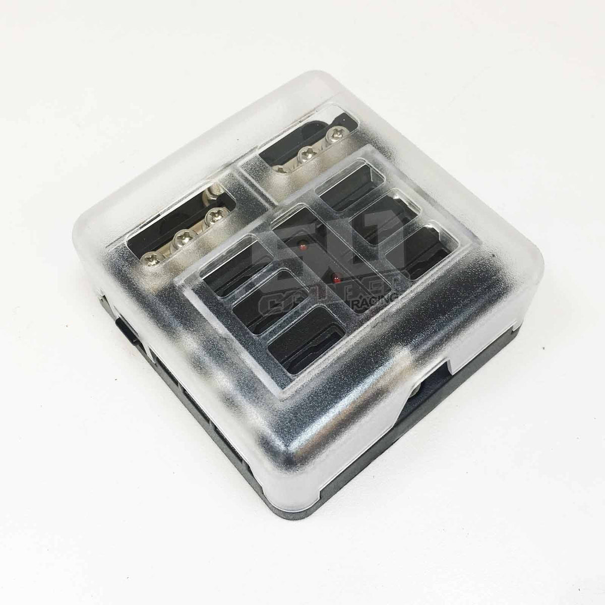 6 Way Screw 12V Fuse Block with Ground Terminals