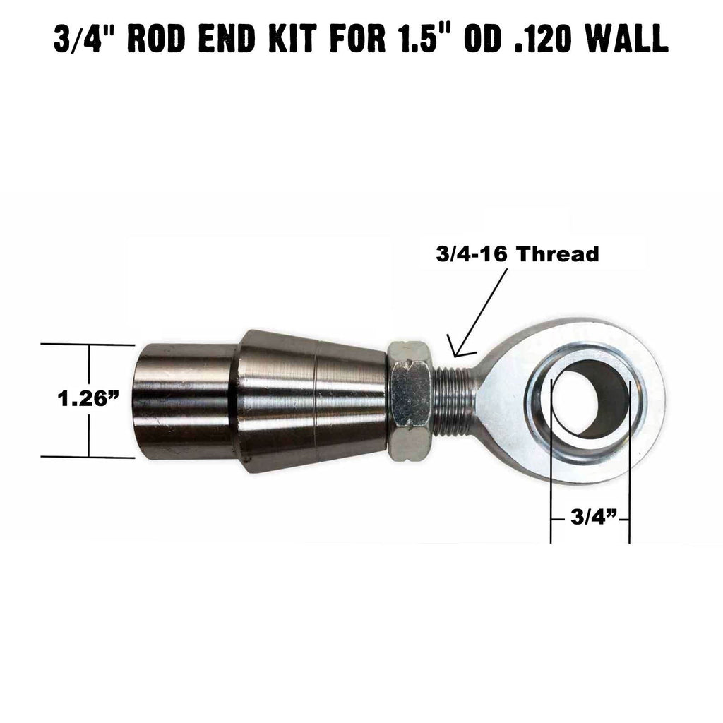 Panhard Bar Fab Kit -  3/4" Chromoly Heim - 1.5" OD Tubing
