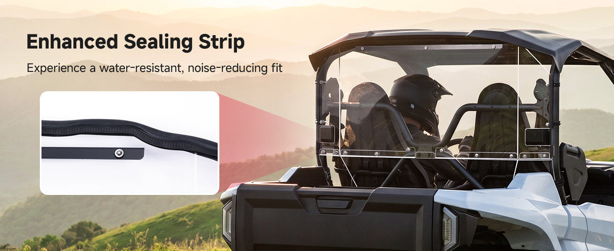 UTV Rear Windshield For Wolverine RMAX2 — manufacturer image 2