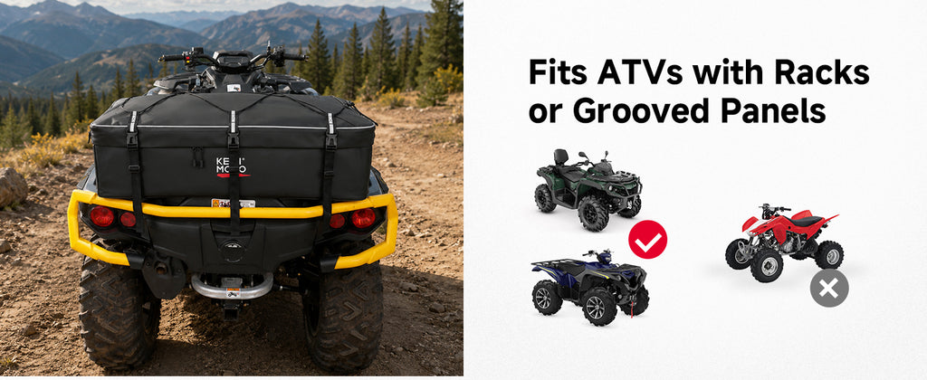 73L ATV Storage Bag with Cooler & Rain Cover, Water-Resistant Cargo Bag for Front/Rear Rack — manufacturer image 4