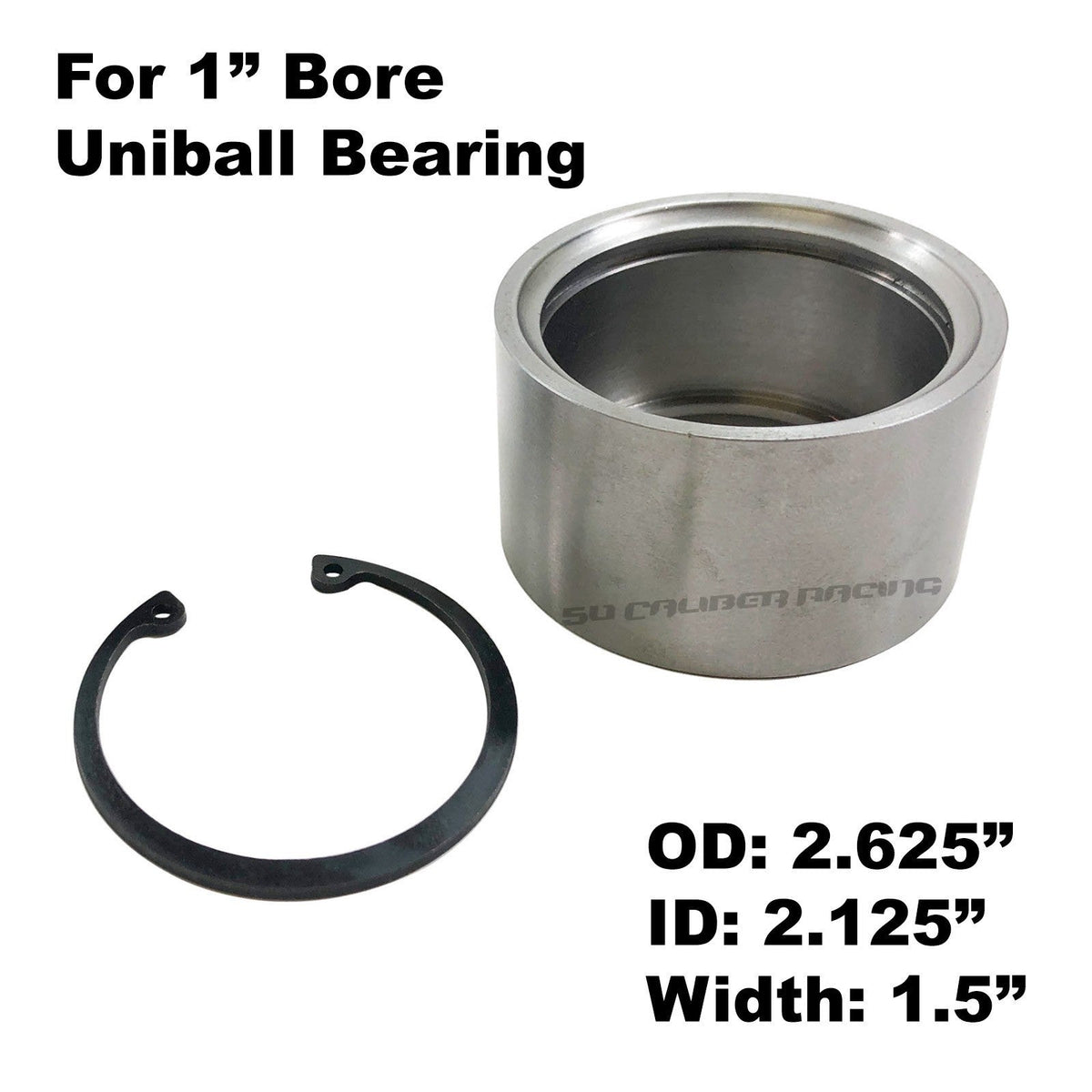 Chromoly Uniball Cups with Snap Ring