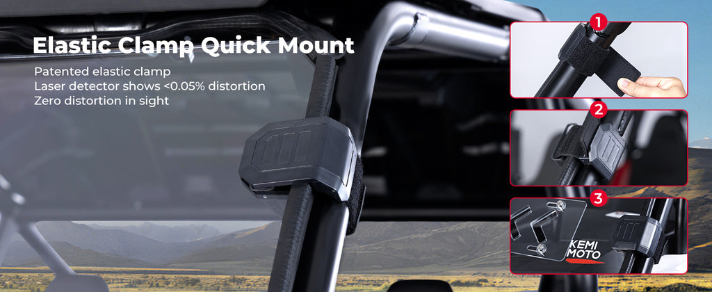 2-IN-1 Vented Windshield Pre-Installed Rubber Strip for 2024-2026 Polaris RZR XP 1000 / RZR XP 4 1000 — manufacturer image 3