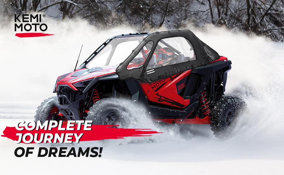 Soft Upper Doors & Front Mesh Grill with LED Light Bar for RZR Pro XP — manufacturer image 1