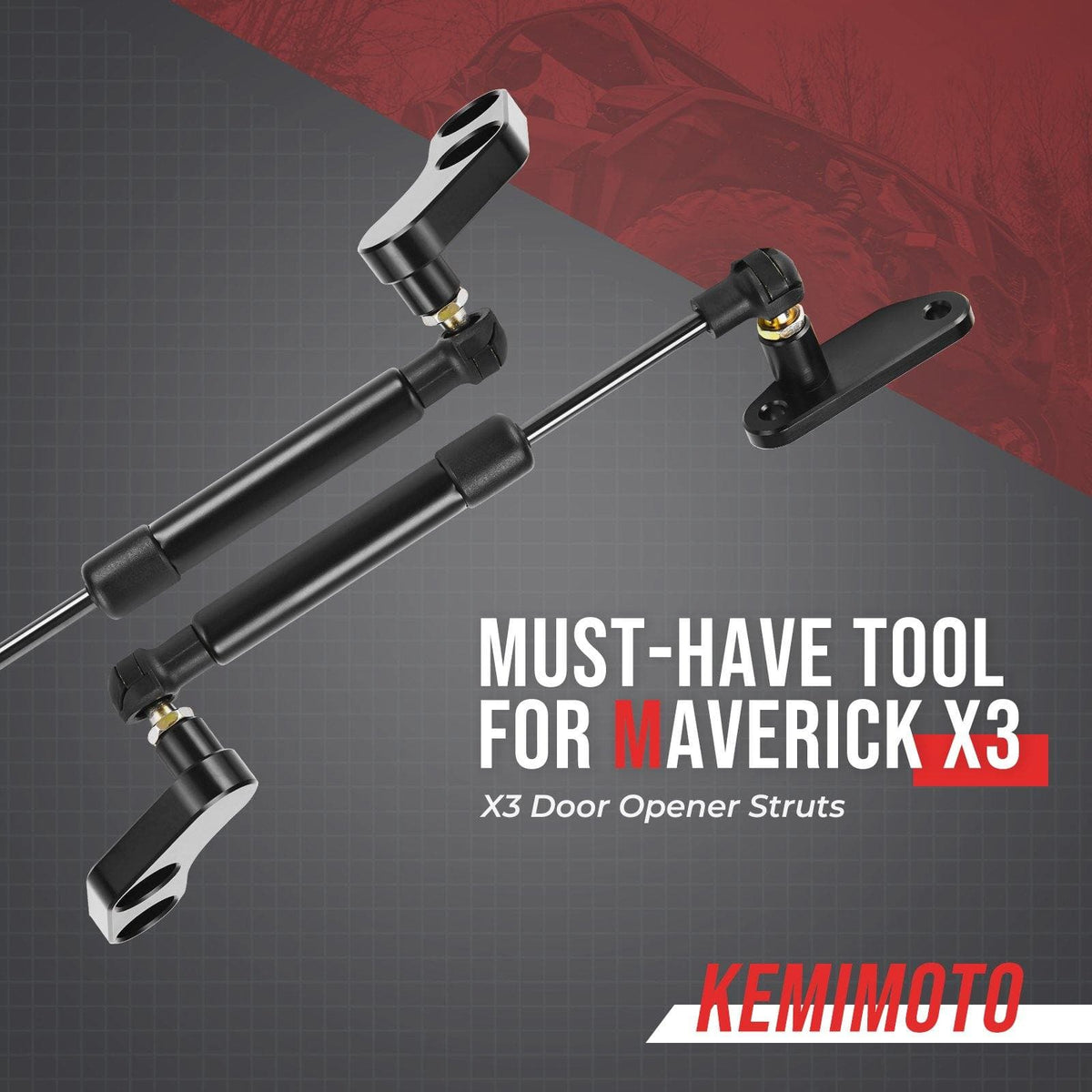 Strut Lifts Door Opener & Latch Door Handle for Can Am Maverick X3/MAX